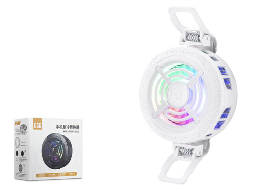 Klipsli Telefon Soğutucu Fan Rgb Beyaz K56