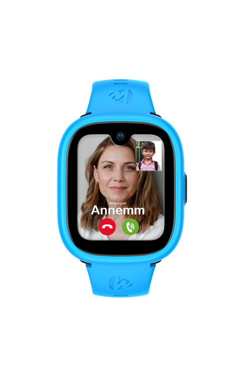 Watch 5 Plus Çocuk Akıllı Saat - Görüntülü Arama, Gps, Sos, Sağlık Takibi, Güvenli Alan Mavi