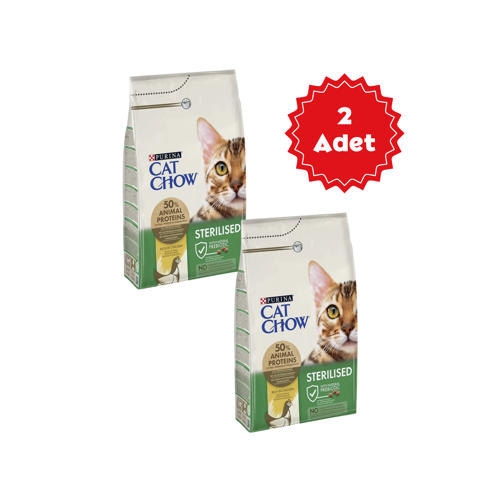 Tavuk Kısırlaştırılmış Kedi Maması 3kg x 2 Adet