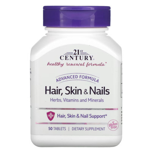 Hair Vitamin Skin & Nails Advanced Formula 50 Tablets (Inositol+PABA+BİOTİN+B12)