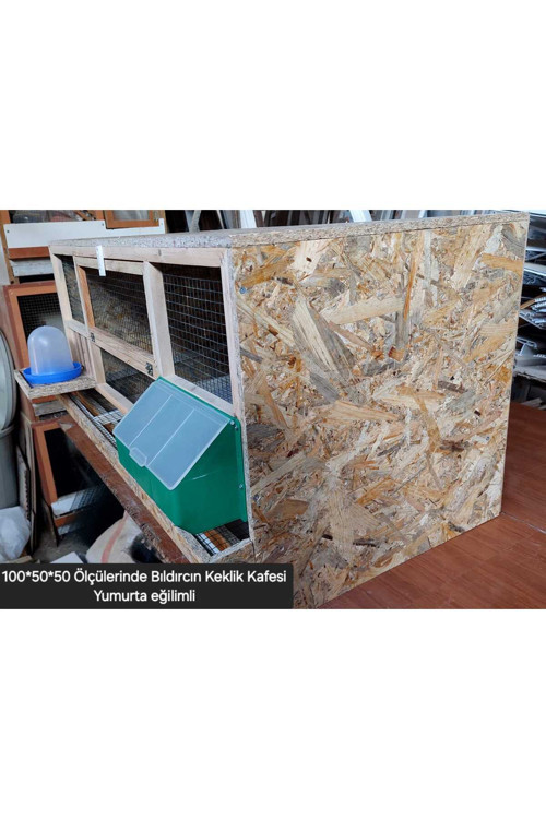 Yumurta Eğilimli Bıldırcın ve Keklik Kafesi 100x50x50 Ölçülerinde Kuş kafesi