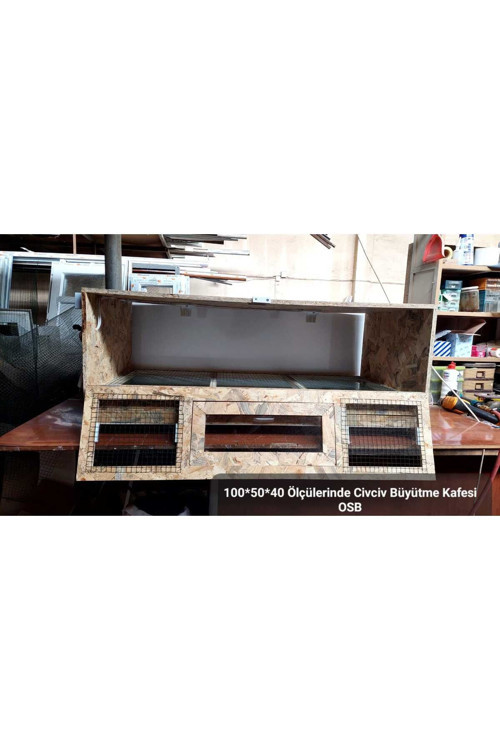 Otomatik Isıtıcılı Civciv Kafesi - 100x50x40 Ölçülerinde Modern Civciv Kafesi - Civciv Anna Kucağı