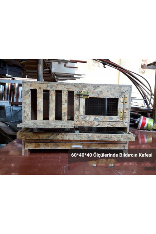 Bıldırcın Kafesi Yumurta Eğilimli - Keklik Kafesi Yumurta Eğilimli Kuş kafesi 60x40x40 Ölçülerinde