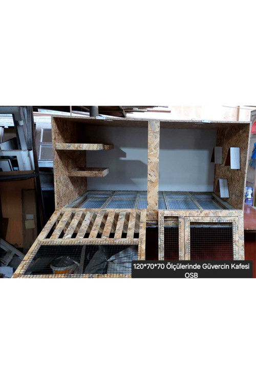 Güvercin Kafesi OSB - Kuş Kafesi - Evde Güvercin Besleme Kafesi - Modern Güvercin Kafesi 120x70x70