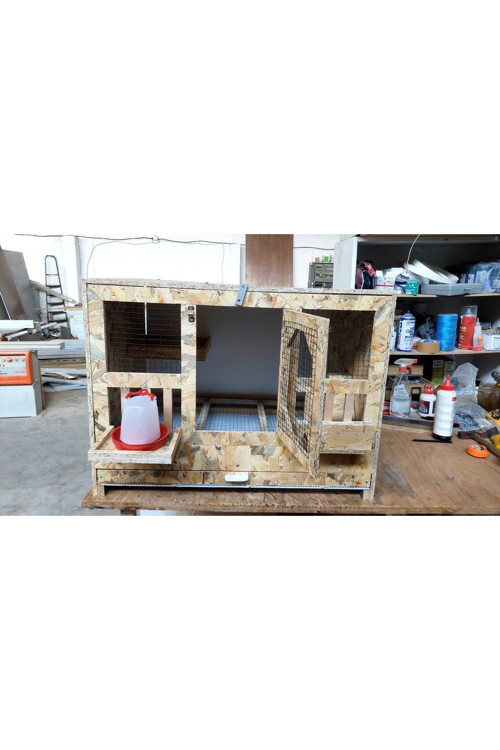 Ekonomik Güvercin Kafesi - Kuş Kafesi 75*55*55 ölçülerinde komple 11mm osb