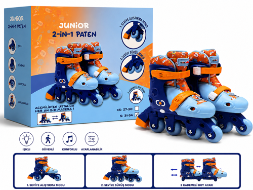 Cool Wheels Junior 2’si 1 Arada Ayarlanabilir Çocuk Pateni