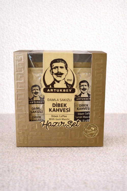 Damla Sakızlı Dibek Kahvesi (Hazır Set)