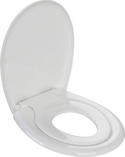 Leylak Çocuk Oturaklı Yavaş Kapanan Termoplast Klozet Kapağı (Üstten Sıkmalı)