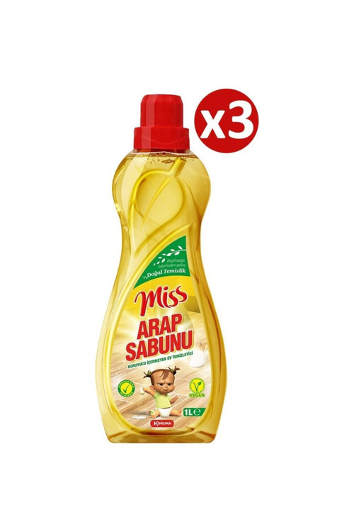 Miss Arap Sabunu 1L X 3 Adet Horon Toptan