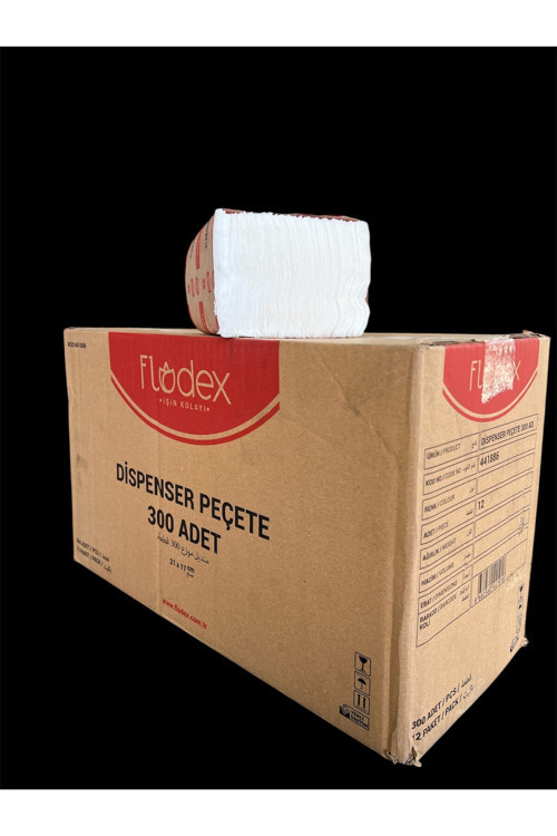 Dispanser Peçete 300 Adet X 12 Adet (21X17Cm)