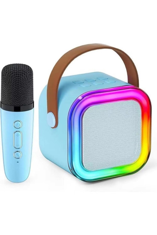 FİOPLUS Kablosuz Mikrofonlu Karaoke Hoparlör – RGB Işıklı Taşınabilir Kutu – FP-K12 – 3 Renk Seçeneği