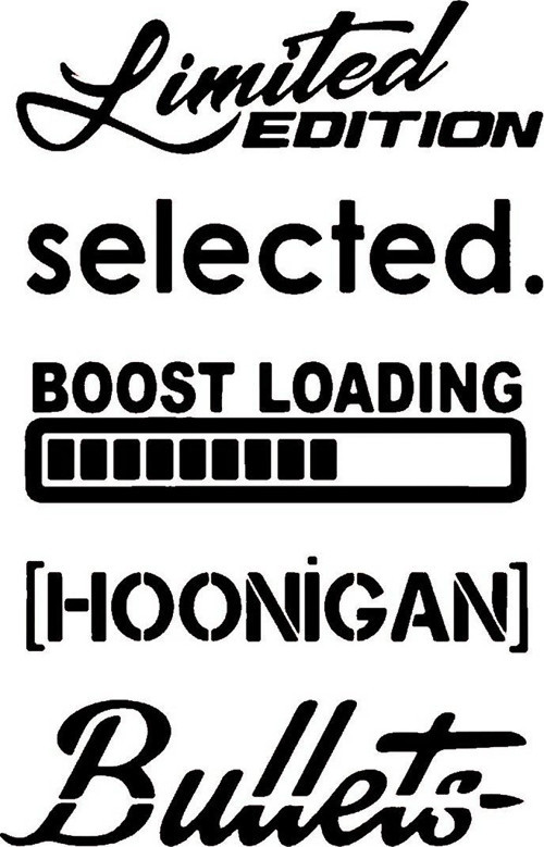 Oto Arka Cam Yazı 15 Sticker 20 x 38 cm