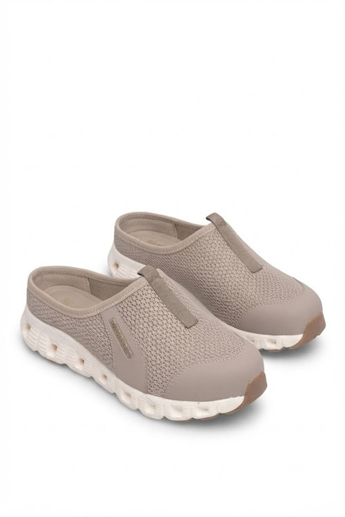 H5204 Missy Kadın Memory Foam Sabo Terlik Bej