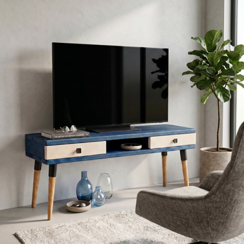 Modest TV: İskandinav Masif TV Ünitesi 2 Çekmeceli 1 Raflı - 120 IG-BZ