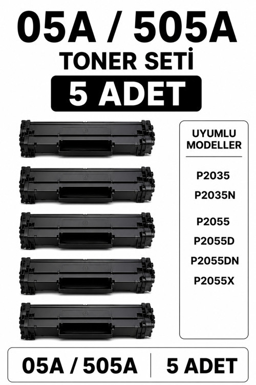 05A / 505A Toner Seti ( 5 Adet )