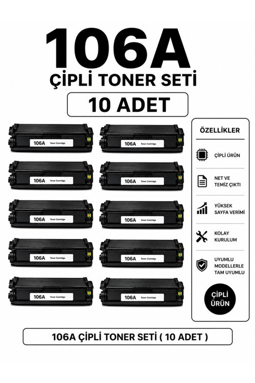 106A Çipli Toner Seti ( 4 Adet )