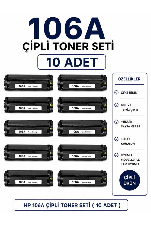 106A Çipli Toner Seti ( 10 Adet )