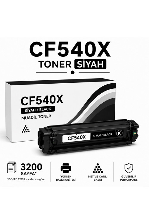 HP CF540x Toner Siyah