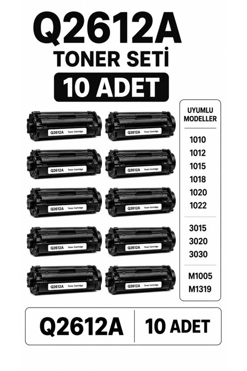 Q2612A Toner Seti ( 10 Adet )