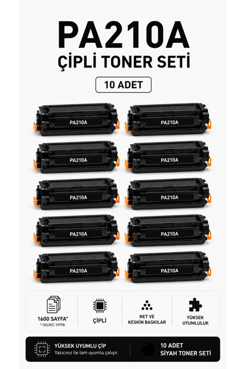 PA210A Çipli Toner Seti ( 10 Adet )