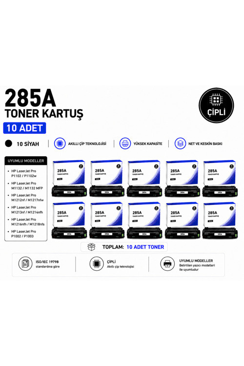 HP 285A Çipli Toner ( 10 Adet )