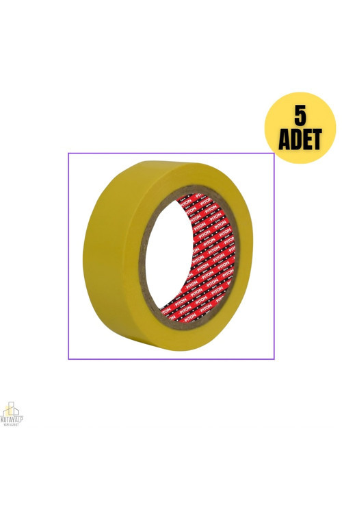 Elektrik Bandı İzole Bant Sarı (5ADET)