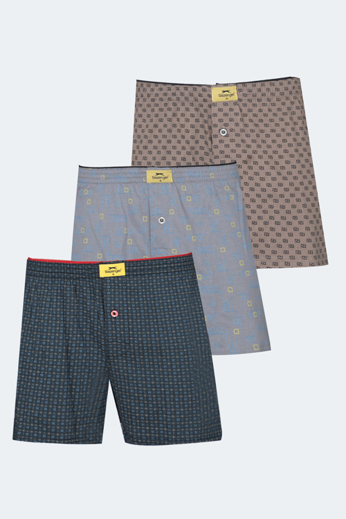 HEGEL 3 lü Set Erkek Karışk Boxer