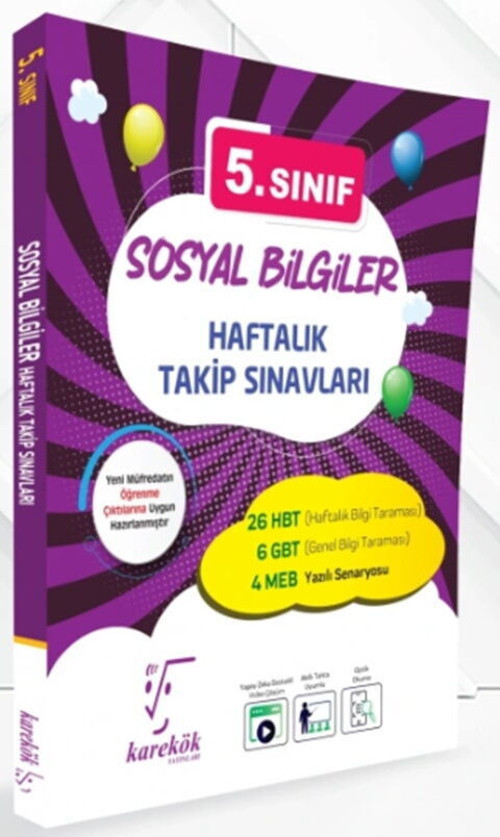 5. Sınıf Sosyal Bilgiler Haftalık Takip Sınavları