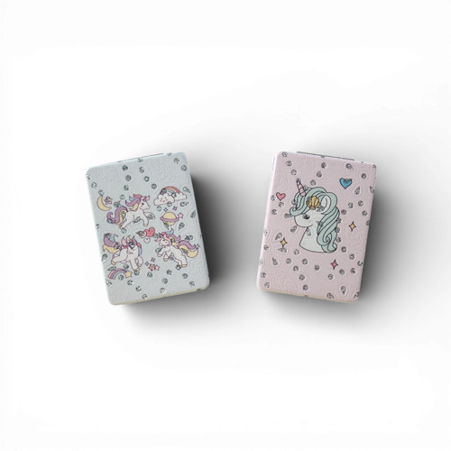 Pastel Rüya Unicorn Kadın İkili Cep Ayna Seti