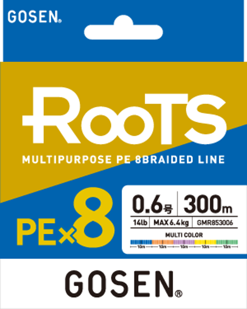 X8 Roots PE 8 Örgü Spin İp Misina 300mt Multi Color