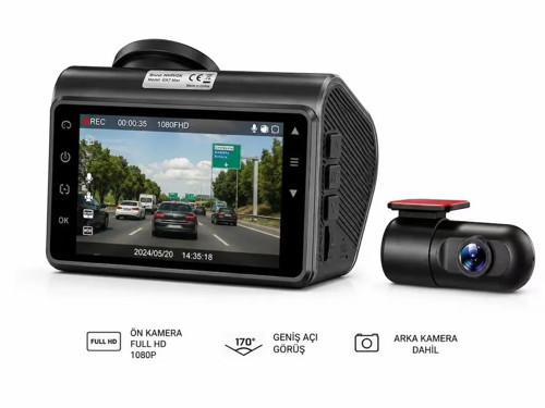 Cam-4128 2K 4G GPS Çift Kameralı Akıllı Araç Kamerası