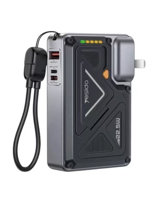 YESİDO YP89 10.000 mAh MagSafe Uyumlu Powerbank 22.5W PD + 15W Kablosuz Hızlı Şarj | Standlı 5’i 1 Arada