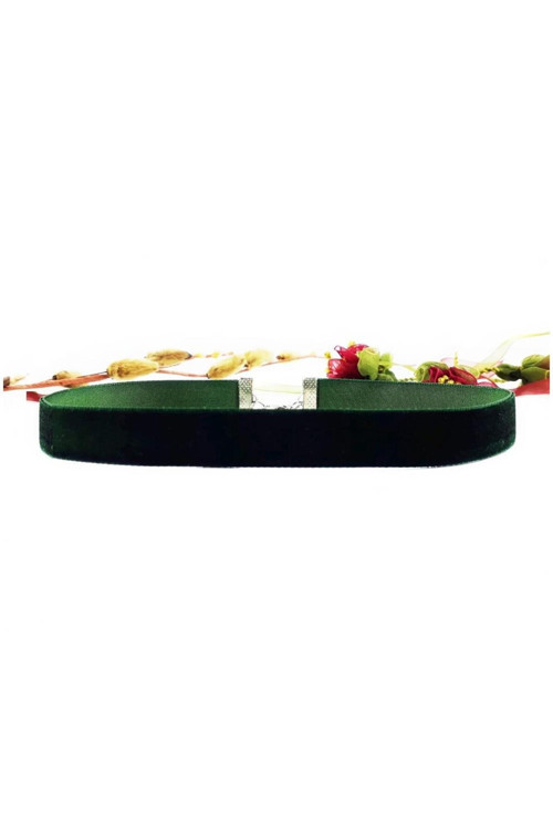 Yeşil Renk Kadife Kadın Choker Kolye