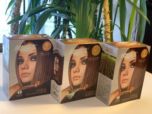 HENNA KINA İÇEREN SAÇ BOYASI 6’lı 10g SAŞE KESTANE RENK - 3 KUTU