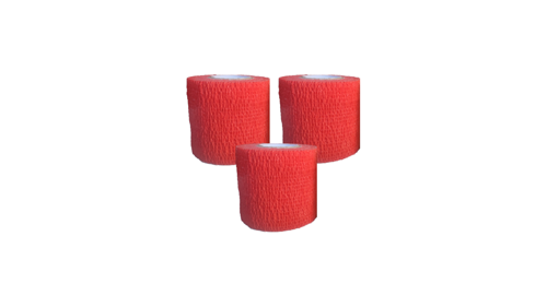 3'lü Renkli Coban Bandajı 5 cm x 4.5 m - Kendinden Yapışkanlı Kohesif Sargı Bezi Sporcu Ve Evcil Hayvan Bandı