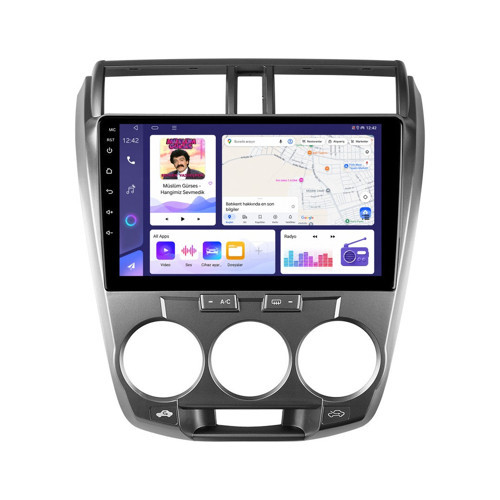 Honda City Android Multimedya (2009-2012) CarPlay Android Auto Navigasyon Kameralı 4GB RAM 32GB