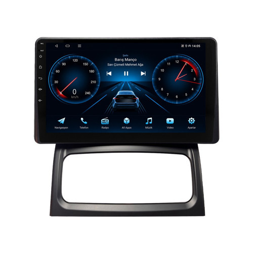 Renault Symbol Android Multimedya (2007-2009) CarPlay Android Auto Navigasyon Kameralı 4GB RAM 32GB