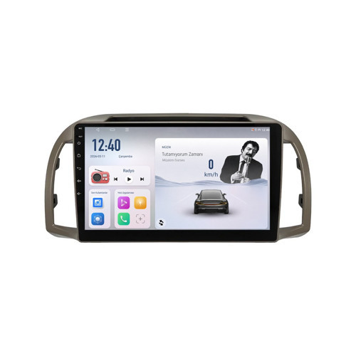 Nissan Micra Android Multimedya (2002-2010) CarPlay Android Auto Navigasyon Kameralı 4GB RAM 32GB