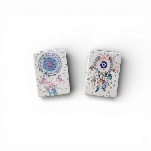 Kadın İkili Cep Aynası Dikdörtgen Dream Catcher
