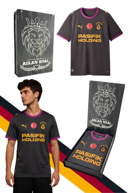 GS FRM 043 784991 GALATASARAY ORJİNAL LİSANSLI PUMA 2026/2027 DEPLASMAN SİYAH FORMA LAZER KUTU HED