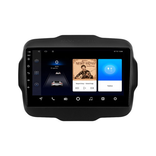 Jeep Renegade Android Multimedya (2014-2021) CarPlay Android Auto Navigasyon Kameralı 8GB RAM 64GB