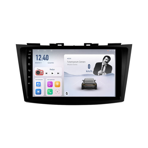 Suzuki Swift Android Multimedya (2011-2016) CarPlay Android Auto Navigasyon 8GB RAM 128GB Pro