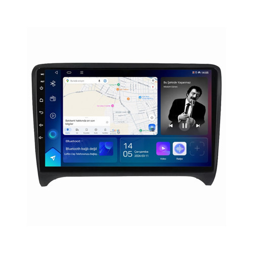 Audi TT Android Multimedya (2007-2013) CarPlay Android Auto Navigasyon Kameralı 6GB RAM 64GB