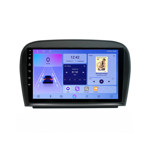 Mercedes SL Android Multimedya (2002-2011) CarPlay Android Auto Navigasyon 8GB RAM 128GB Pro