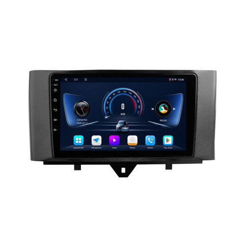 Smart Fortwo Android Multimedya (2011-2015) CarPlay Android Auto Navigasyon Kameralı 6GB RAM 64GB