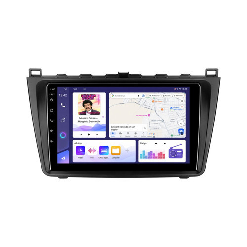 Mazda 3 Android Multimedya (2009-2012) CarPlay Android Auto Navigasyon Kameralı 8GB RAM 128GB Pro