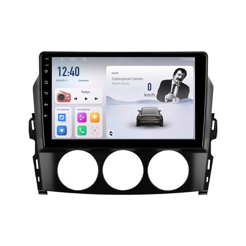 Mazda MX-5 Android Multimedya (2010-2012) CarPlay Android Auto Navigasyon Kameralı 8GB RAM 128GB Pro