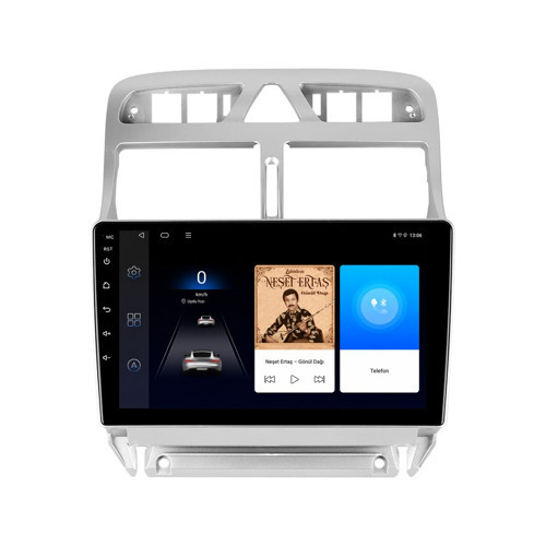 Peugeot 307 Android Multimedya (2001-2008) CarPlay Android Auto Navigasyon Kameralı 8GB RAM 64GB