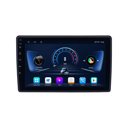 Citroen C3 Android Multimedya (2003-2009) CarPlay Android Auto Navigasyon Kameralı 8GB RAM 64GB