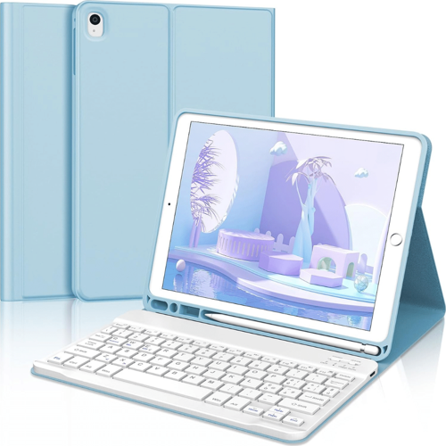 Qpen iPad 9.7 inç (2018)  Uyumlu Klavyeli Tablet Kılıfı